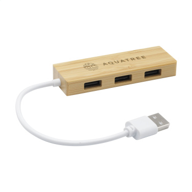 Logo trade mainostuotet tuotekuva: Bambu USB-keskitin