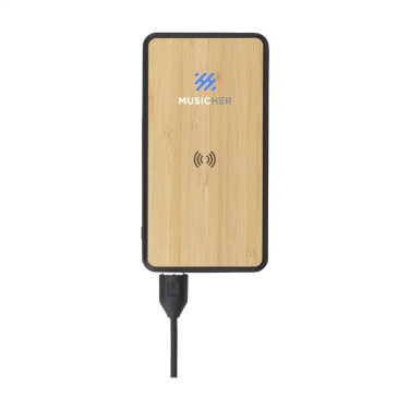 Logotrade mainostuote tuotekuva: Boru Bamboo RCS kierrätetty ABS Powerbank langaton laturi