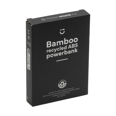 Logo trade mainostuotet tuotekuva: Boru Bamboo RCS kierrätetty ABS Powerbank langaton laturi