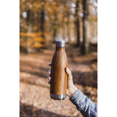 Logo trade mainoslahjat tuotekuva: Topflask Wood 500 ml juomapullo