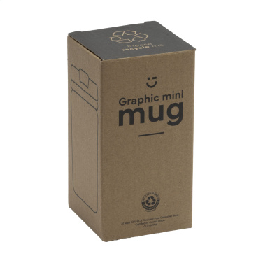 Logo trade mainoslahjat ja liikelahjat kuva: Graafinen Mini Muki RCS kierrätetystä teräksestä 250 ml lämpökuppi