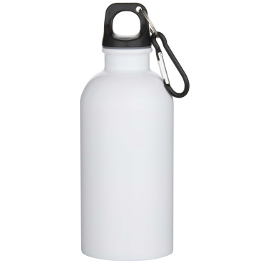 Logo trade liikelahjat mainoslahjat kuva: Oregon 400 ml:n RCS-sertifioitu, yksiseinämäinen, ruostumattomasta teräksestä valmistettu sublimaatiopainettu vesipullo karabiinihaalla