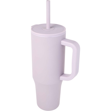 Logotrade mainostuote tuotekuva: Brady 900 ml:n RCS-sertifioitu eristetty juomamuki silikonipillillä