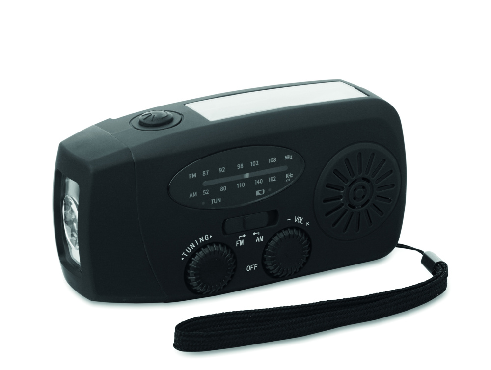 Logotrade liikelahja tuotekuva: Radio LED-taskulampulla