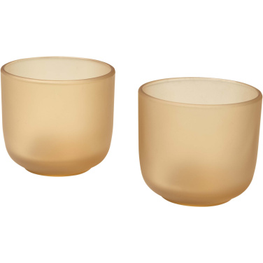 Logo trade mainoslahjat tuotekuva: Male 200 ml:n lasikupit – 2 kpl:n sarja