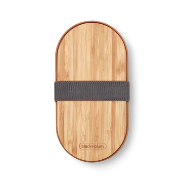 Logotrade mainostuote tuotekuva: Black+Blum teräksestä valmistettu kaksiosainen eväsrasia