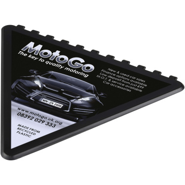 Logo trade mainostuotet tuotekuva: Frosty triangular recycled plastic ice scraper