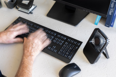 Logotrade liikelahja mainoslahja kuva: Aervina RCS-kierätysmuovinen ladattava tuuletin