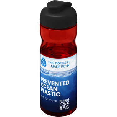 Logotrade mainoslahja tuotekuva: H2O Active® Eco Base 650 ml -urheilujuomapullo läppäkannella