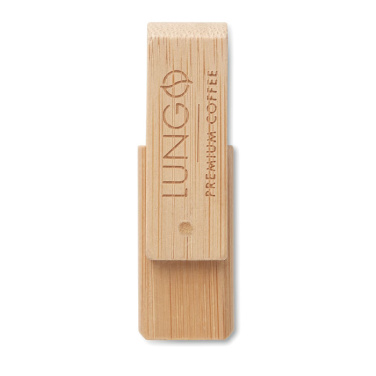 Logo trade liikelahjat tuotekuva: Bambu USB-muistitikku 1-64GB.