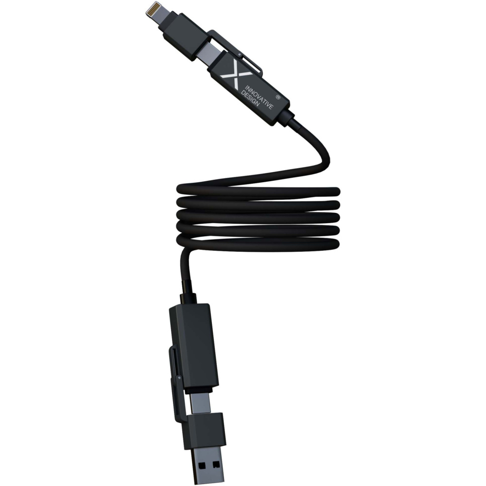 Logotrade liikelahjat mainoslahjat tuotekuva: SCX.design C59 100 W:n magneettinen silikonilatauskaapeli