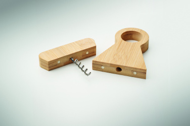 Logotrade mainoslahjat kuva: Bambu pulloteline & avaaja