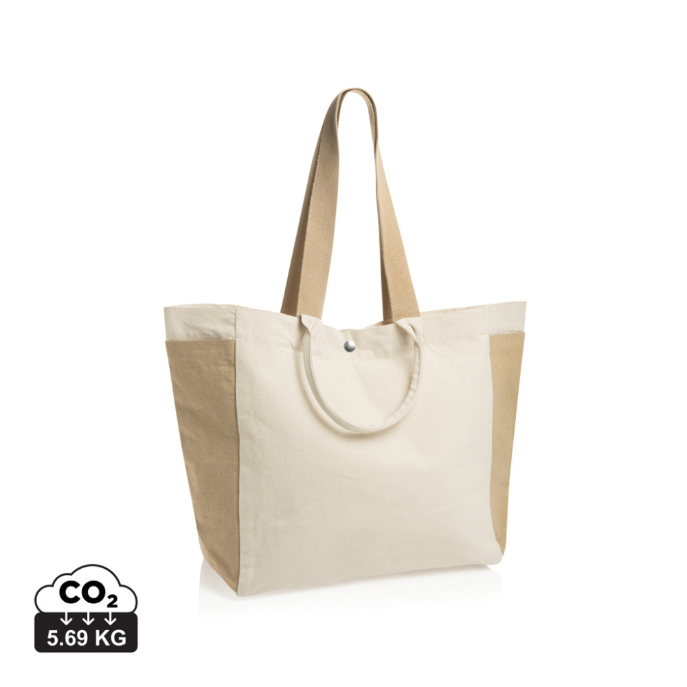 Logotrade mainoslahja tuotekuva: BEAU AWARE™ 400 g/m² rCanvas -monikäyttöinen ostoskassi