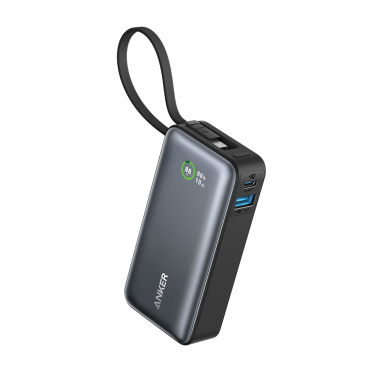Logo trade liikelahjat mainoslahjat kuva: Anker Nano 30 W -varavirtalähde USB-C-kaapelilla