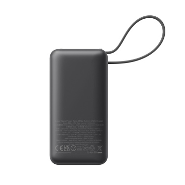 Logo trade liikelahjat tuotekuva: Anker Nano 30 W -varavirtalähde USB-C-kaapelilla