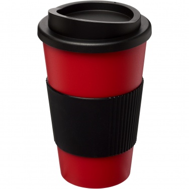 Logotrade reklaminės dovanos nuotrauka: Americano® 350 ml izoliuotas stiklainis su rankena