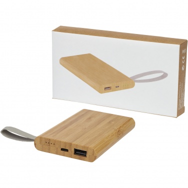 Logotrade reklaminiai produktai nuotrauka: Tulda 5000 mAh bambuko maitinimo blokas