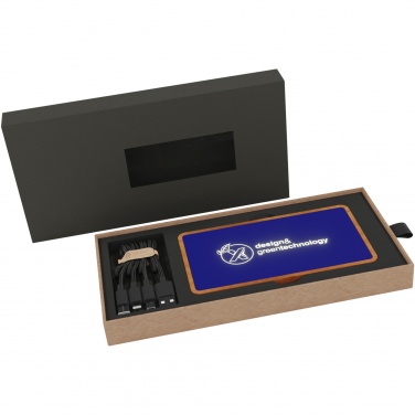 Logotrade dovana nuotrauka: SCX.design P36 5000 mAh šviečiantis belaidis maitinimo blokas