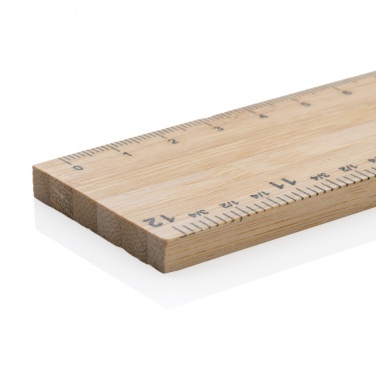 Logotrade reklaminės dovanos nuotrauka: Timberson ypač stora 30 cm dvipusė bambuko liniuotė