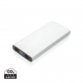 Aliuminis 18W 10.000 mAh PD Powerbank, sidabrinis