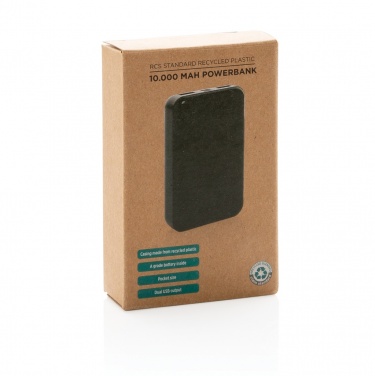 Logotrade verslo dovanos nuotrauka: RCS standartinis perdirbto plastiko 10 000 mAh maitinimo blokas