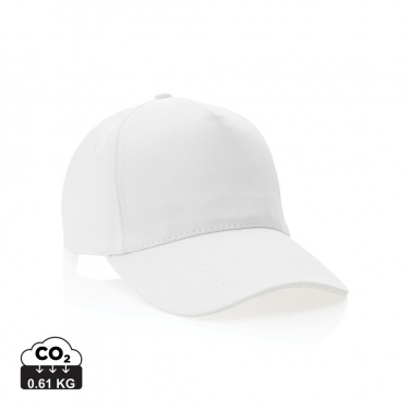 Logotrade reklaminės dovanos nuotrauka: Impact 5-panel 280gr Perdirbtos medvilnės kepuraitė su AWARE™ žymekliu