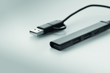 Logotrade reklaminiai produktai nuotrauka: USB 4 prievadų šakotuvas 19 cm