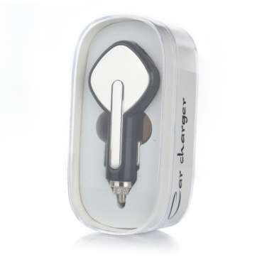 Logotrade reklaminiai produktai nuotrauka: Dvigubas USB automobilinis įkroviklis