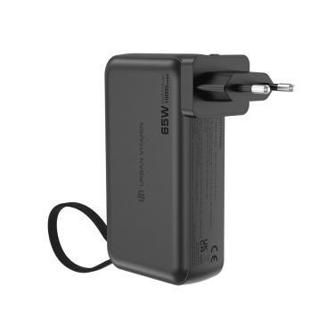 Logotrade firminės dovanos nuotrauka: Urban Vitamin Eureka hibridinis GANcharger 10000mah maitinimo blokas 65W