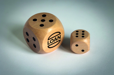 Logotrade dovana nuotrauka: Mediniai Schima kauliukai 3 cm skersmens