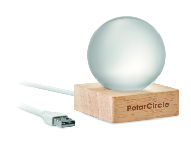 Logotrade dovana nuotrauka: LED stiklinis rutulys