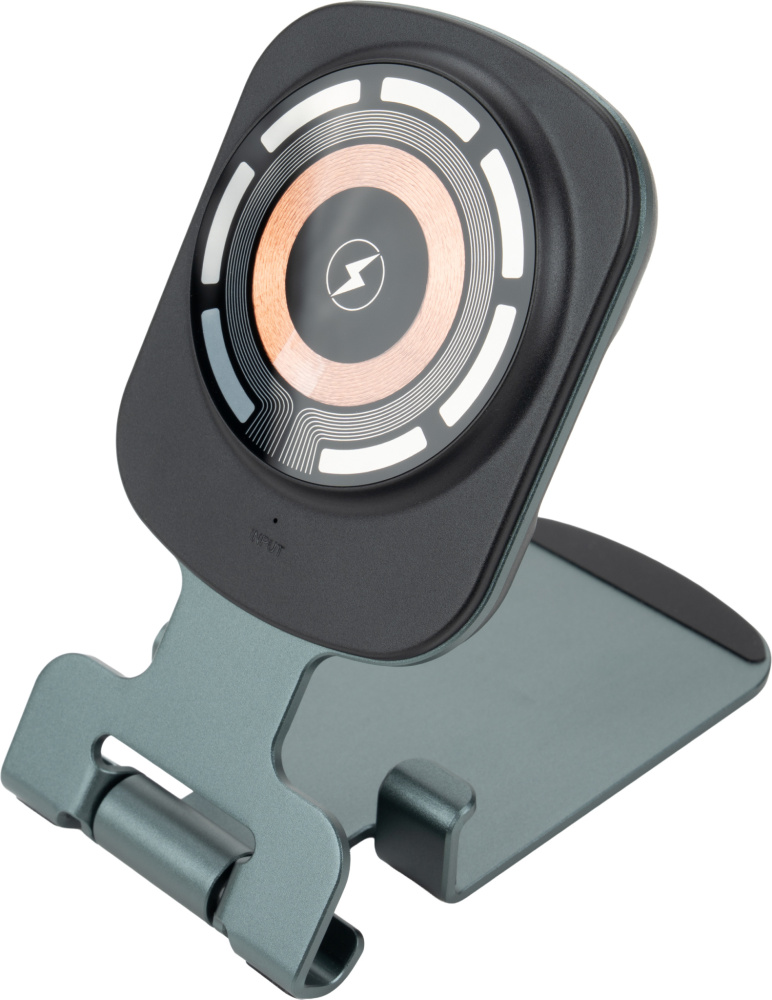 Logotrade firminės dovanos nuotrauka: Telefono laikiklis su belaidžiu įkrovikliu