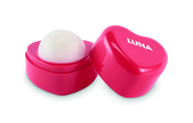 Logotrade verslo dovanos nuotrauka: Širdies formos veganiškas lūpų balzamas