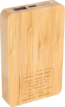 Logotrade verslo dovanos nuotrauka: 5000 mAh išorinė baterija su šviečiančiu logotipu