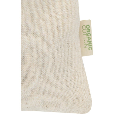 Logotrade reklaminiai produktai nuotrauka: Odisha 140 g/m² OCS ekologiškas dovanų maišelis - 15 x 10 cm