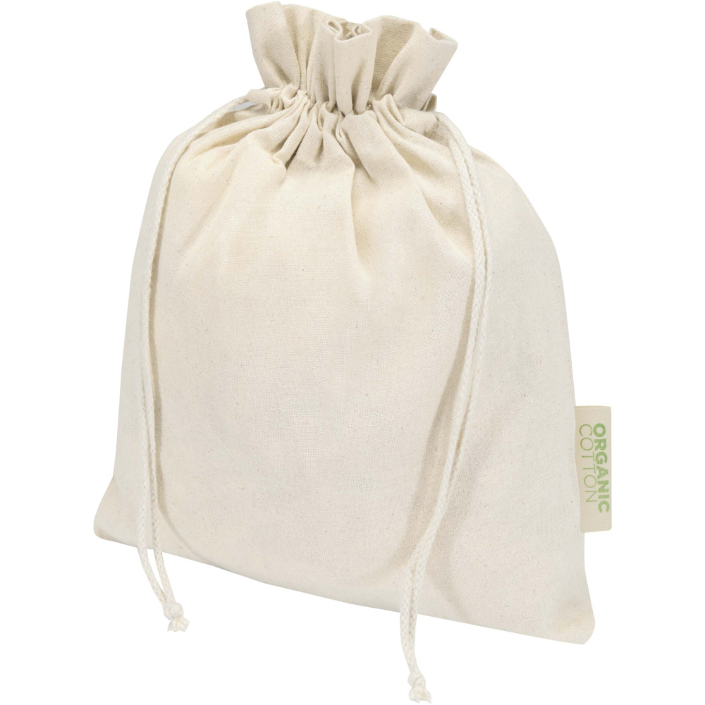 Logotrade reklaminės dovanos nuotrauka: Odisha 140 g/m² OCS ekologiškas dovanų maišelis - 30 x 25 cm