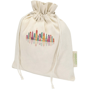 Logotrade verslo dovanos nuotrauka: Odisha 140 g/m² OCS ekologiškas dovanų maišelis - 30 x 25 cm