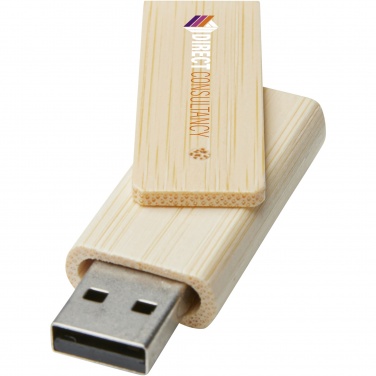 Logotrade Ideja dāvanas foto: Pagrieziet 16 GB bambusa USB zibatmiņas disku