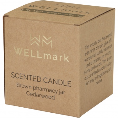 Logotrade dāvanas foto: Wellmark Let's Get Cozy 650 g aromātiskā svece - ciedra koka aromāts