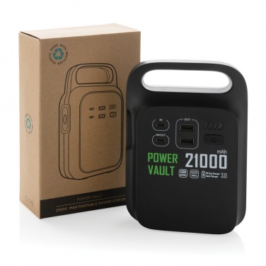 Logotrade biznesa dāvanas foto: Power Vault RCS rplastic 21000 mAh pārnēsājama spēkstacija
