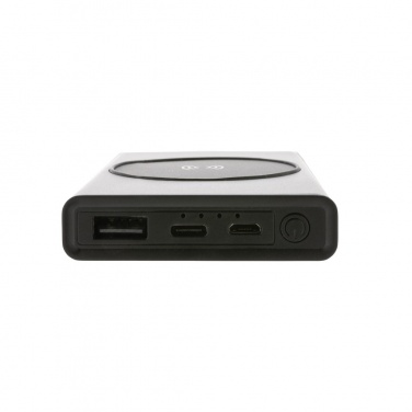 Logotrade korporatīvās dāvanas foto: Terra RCS pārstrādāta alumīnija 5000 mAh jaudas banka 5W bezvadu