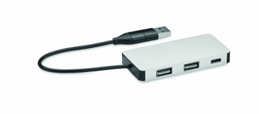 Logotrade Ideja dāvanas foto: 3 portu USB centrmezgls ar 20 cm kabeli