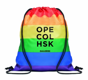 Logotrade logo dāvanas foto: Rainbow RPET aukliņu soma