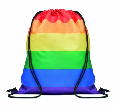 Logotrade korporatīvās dāvanas foto: Rainbow RPET aukliņu soma