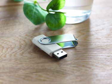 Logotrade dāvanas foto: Kviešu salmi PP 50/50 USB 16GB
