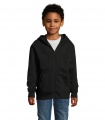 STONE KIDS ZIP HOODIE 260, Melns