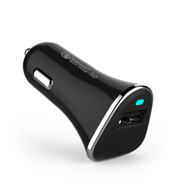 Logotrade biznesa dāvanas foto: Automašīnas lādētājs (Qualcomm Quick Charge 3.0)