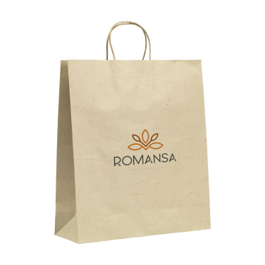 Logotrade korporatīvās dāvanas foto: Leaf It Bag pārstrādāts zāles papīrs (120 g/m²) XL