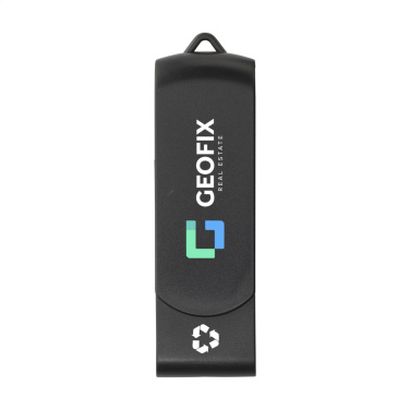 Logotrade korporatīvās dāvanas foto: USB Twist Recycle 32 GB