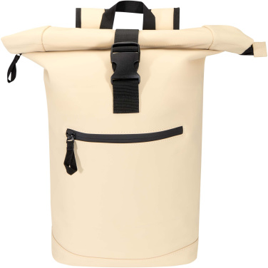 Logotrade dāvanas foto: Resi Plus 15" GRS pārstrādāta mugursoma ar sarullējamu augšdaļu 18L